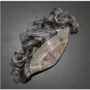 پروتز مو دورسیلیکون نیوزلندی اورجینال سایز 16x22 رنگ 60درصد سفیدی 