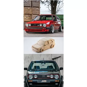کیت کارت کلکسیونی سه بعدی خاص - Golf GTI MK2 Tuning