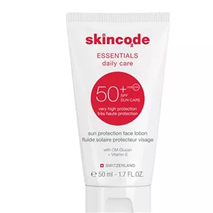 لوسیون ضد آفتاب بی رنگ فاقد چربی +SPF50 اسکین کد
