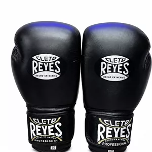 دستکش بوکس حرفهای کلتو ریس (Cleto Reyes) چرم طبیعی مشکی 