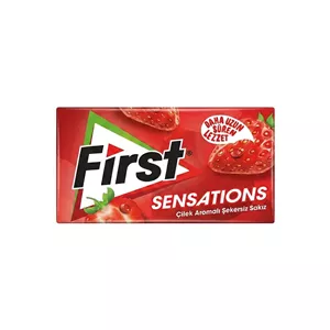 آدامس فرست بدون قند First Sensations طعم توت فرنگی 27 گرم