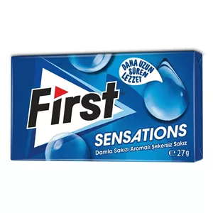 آدامس فرست بدون قند First Sensations طعم داملا ساکیزی 27 گرم