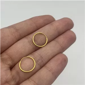 گوشواره حلقه ای نوزادی طلا
