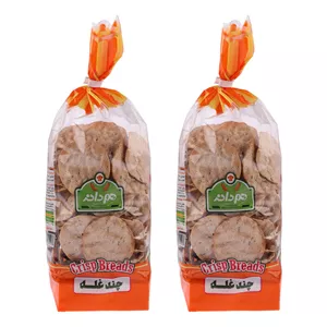 نان خشک چیپسی چند غله هم دانه - 230 گرم بسته 2 عددی