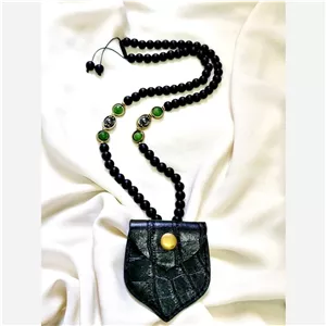 کیف حرز و دعا با سنگ طبیعی و چرم طبیعی