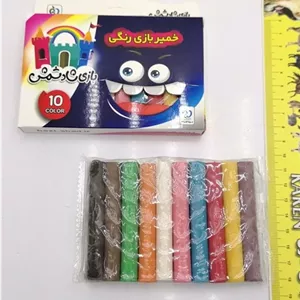 آدجابازار - خمیر 10 رنگ مقوایی (ارسال پس کرایه)
