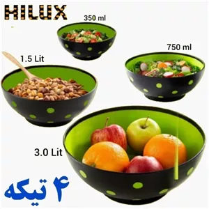 کاسه خالدار 4 تایی هایلوکس (پست پیشتاز پس کرایه)