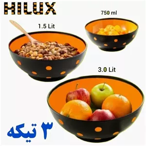 کاسه خالدار 3 تایی هایلوکس (پست پیشتاز پس کرایه)