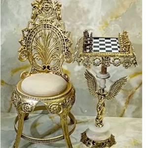 ست صندلی و میز شطرنج بانو بالدار
