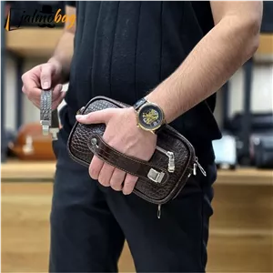 کیف دستی و دوشی چرم طبیعی گاوی دو خانه مدل شوزبگ
