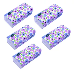 دستمال کاغذی 250 برگ فول تایم مدل دولایه اقتصادی کد M95 بسته 5 عددی
