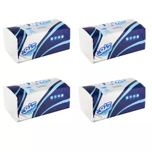 دستمال کاغذی 250 برگ تنو مدل اقتصادی بسته 4 عددی