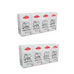 دستمال کاغذی جیبی 15 برگ گلریز مدل soft بسته 24 عددی