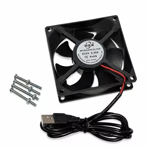 فن خنک کننده USB مدل 80x25 به همراه پیچ و مهره