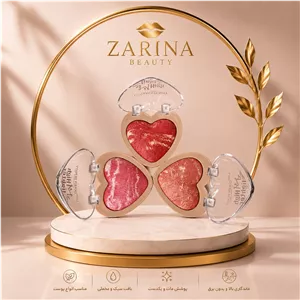 رژگونه ابر و بادی قلبی تراکوتا کویین بیوتی باپیگمنت بالا