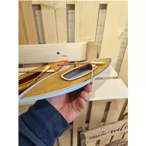 دکوری چوبی قایق پارویی کایاک