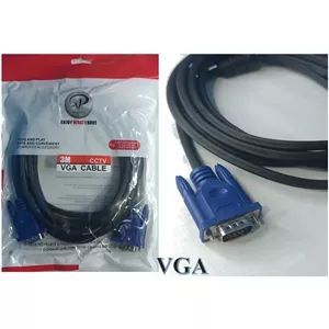 کابل VGA سه متری XP انتقال تصویری پایدار برای مانیتور، ویدیو پروژکتور و کیس های قدیمی