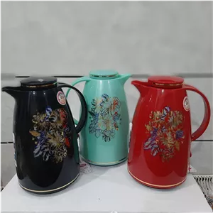 فلاسک چای شیشه صورتی دولیتری رمانتیک (مکسی) وارداتی اصلی