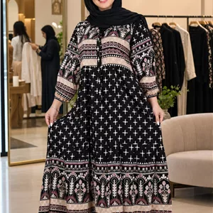 پیراهن حاشیه دار آیدا 7302