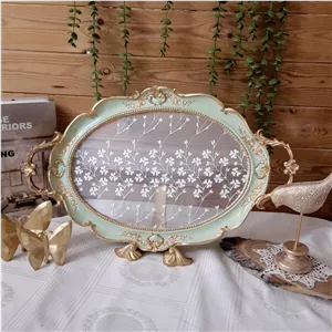سینی کف دانتل شیشه ای 