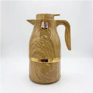فلاسک 2 لیتری سکندر لمتید طرح چوب با مخزن شیشه صورتی ( ارسال رایگان )