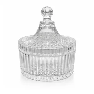 قندان بلور طرح شیاردار کلاسیک سری Refined