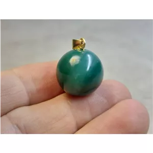 آویز گوی عقیق سبز (کد 19365)
