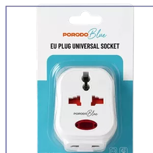 مبدل برق 1500 وات پرودو Porodo Blue EU Plug Universal Socket PB588WH
