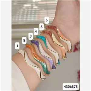 تابلو میناکاری بنگل مینا کاری رنگارنگ موج دار زیبا و شیک 4306875 