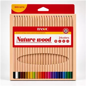 مداد رنگی بیسیک 24 رنگ NATURE مدل BAS-6216 