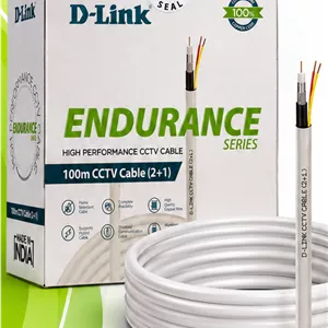 کابل ترکیبی مغزی مس 0.5 حلقه 100 متری برند D-Link