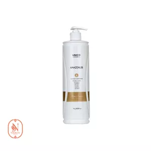 ماسک مو بدون سولفات با آبکشی آمازون لیس مدل یونیکو (مناسب موهای آسیب دیده و کراتین شده) حجم 1000 میل