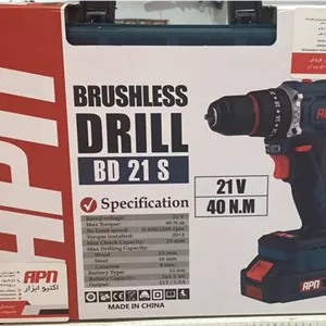 دریل پیچ گوشتی شارژی 21 ولت چکشی براشلس BD 21S APN