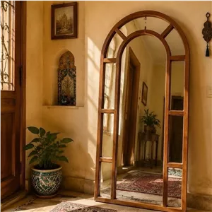 قاب آینه چوبی مدل پنجره ای بدون آینه(پس کرایه) 