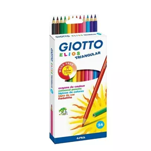 مداد رنگی الیوس 24 عددی مثلثی جیوتو Giotto
