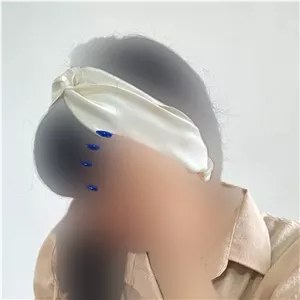 هدبند ساتن گره ای زنانه کد 1361