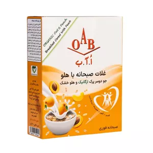 غلات صبحانه جو دوسر پرک و هلو خشک اُ آ ب - 200 گرم