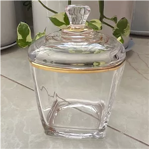 قندان استرلینگ بلور لب طلا تولید چین