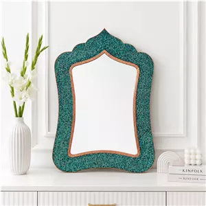 فیروزه کوبی آینه مستطیل50 سانتی صنایع دستی پرنسا