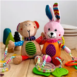 آویز جغجغه دندونی نوزاد طرح حیوانات