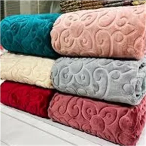 پتو تک نفره لاله مهرگان طرح زنبق (برجسته)