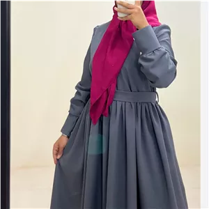پیراهن بیسیک طوسی