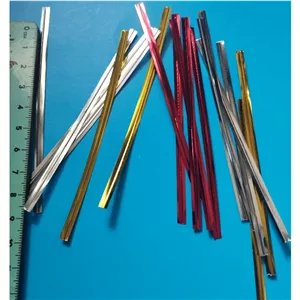 سیم گیفت 10 سانتی رنگی،سیم بسته بندی،سیم گیفت،بسته 4 عددی
