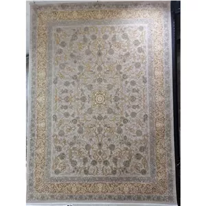 فرش 700شانه طرح هایباک طلا کوب سوفیا سیلور