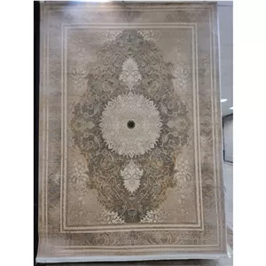 فرش 700شانه طرح هایباک طلا کوب آشیان سیلور