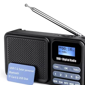 رادیو و اسپیکر خورشیدی دیجیتال Gallypek DAB-P11