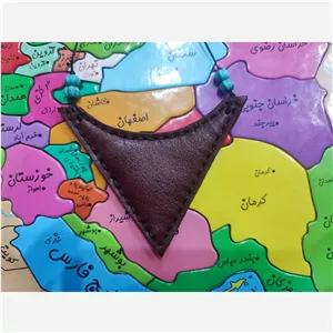 جای دعا چرم طبیعی ( چرم گاوی) جاحرزی چرم دست دوز کیف دعا