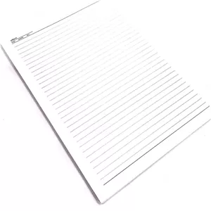 کاغذA4خطدار50برگی کلیپس کد0053