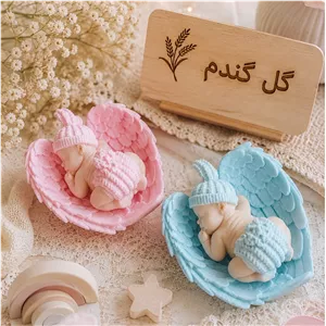 گیفت نوزادی گیفت سیسمونی دخترونه و پسرونه رنگی بال فرشته نوزاد خرگوشی گیفت پاقدم هدیه شیک و خاص