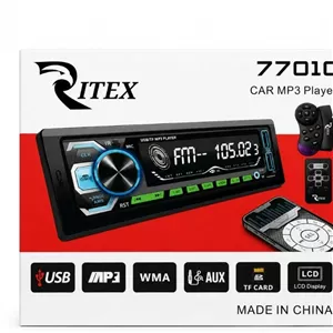 پخش خودرو برند RITEX مدل 7701 BT باکنترل فرمان
